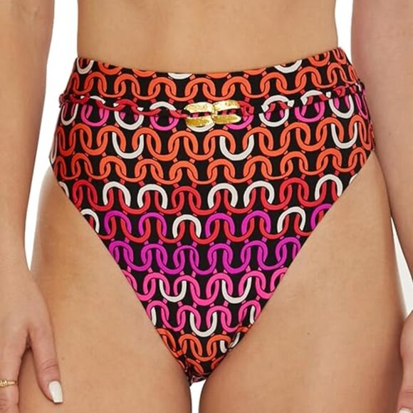 NWT Trina Turk Echo Geometric Hipster Bikini Bottom 2 - Picture 1 of 4